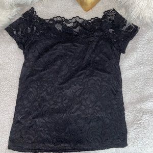 Black blouse lace